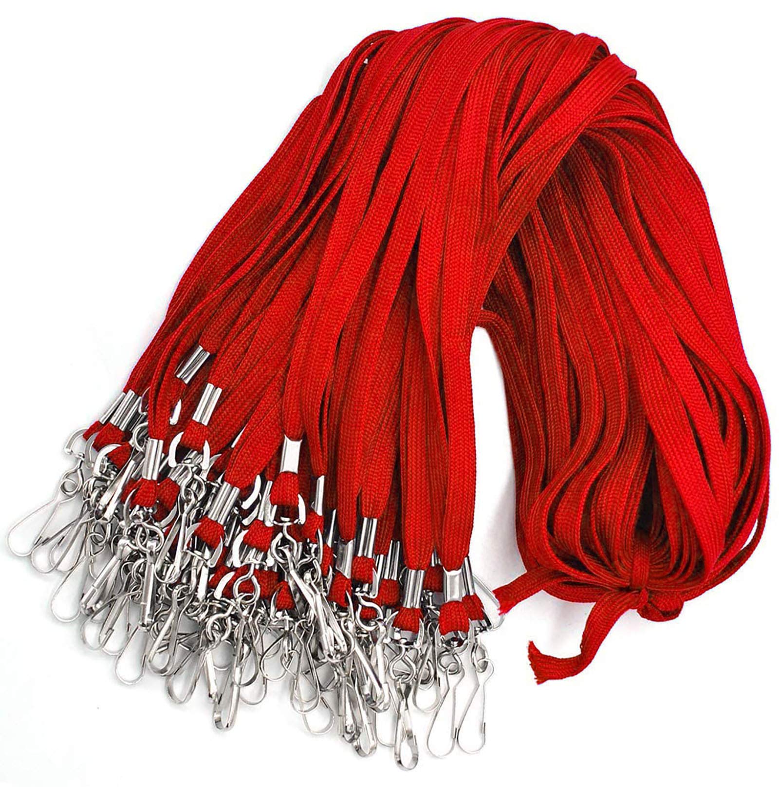 Bird Fiy® 32" Flat Lanyards with Swivel Hook Attachment (Red)