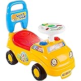 Lil' Rider Kids Push Car – Scoot and Ride Car Walker with Steering Wheel, Lights, Sounds, Music for Babies and Toddlers – Lea