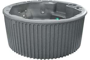 Essential Hot Tubs, Arbor Hot Tub, Arrives with Free Insulated Cover, Gray Granite, Seats 6, Plug into Standard Outlet (120 Volts), Hydrotheraphy 2025, Made in USA