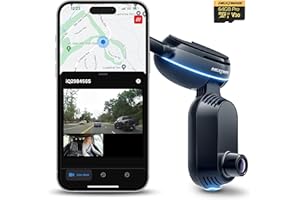 Nextbase iQ 2K Smart HD Dash Cam Pro with 64G Micro SD Card Bundle, 1080p High Definition Dual Dashcam Front and Rear with Smart Sense Parking, Emergency SOS, and Roadwatch AI