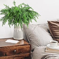 Jutom 12 Pcs Christmas Norfolk Pine