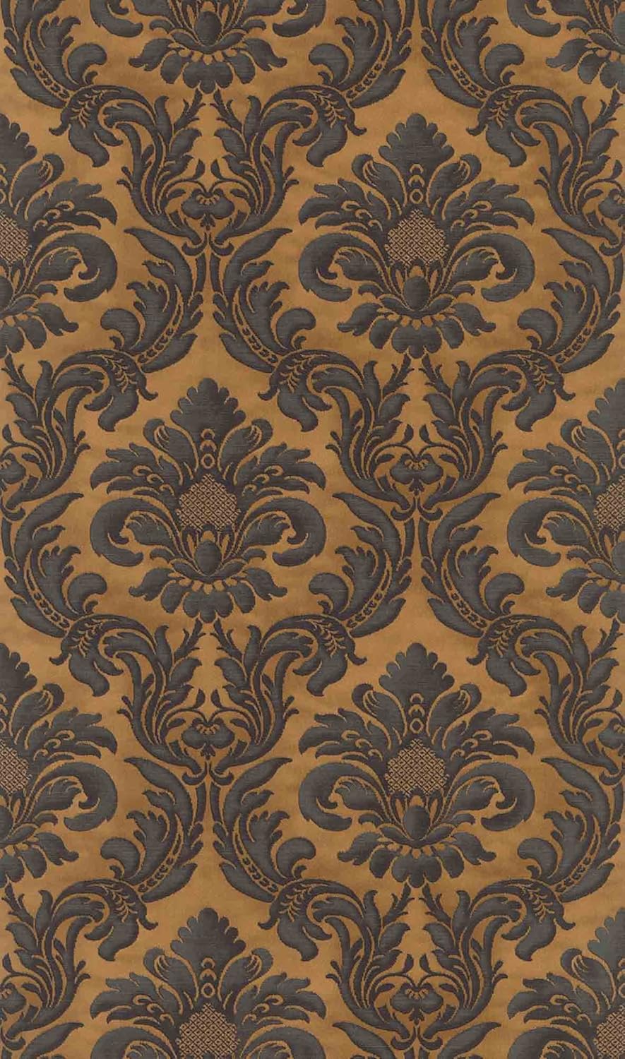 copper metallic wallpaper on Wallpaper Lock Copper 53 Cm X 10 05 Embroidered Black Floral Vine Stand Out With This Metallic Copper Base And Feature Fascinating And Elegant For Classic Walls Amazon Co Uk Diy Tools