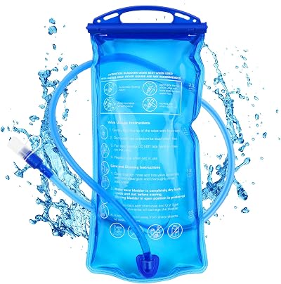 flintronic Hydration Bladder 2L Leak Proof Water Reservoir BPA Free Blue