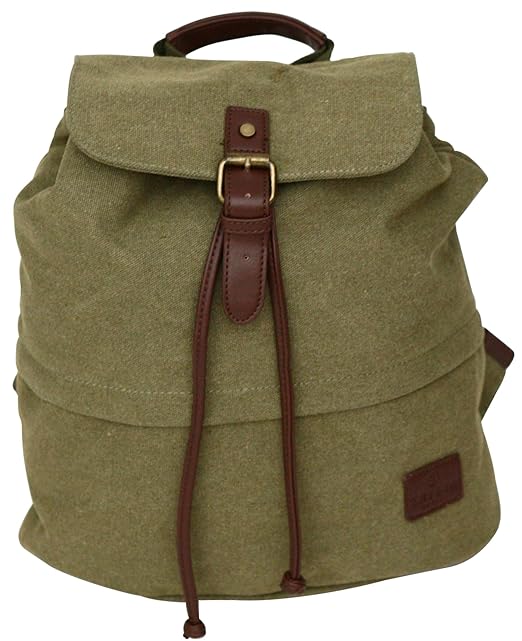 title=Tassia- cartella/zaino vintage donna- tela
