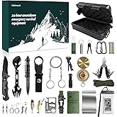 Echovenrek 2025 Christmas Survival Advent Calendar – 24 Days of Outdoor Gear for Men, Campers, Preppers –Outdoor Tools, Fire Starters, Emergency Supplies,Fun Gift for Survivalists