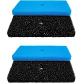 2 Sets Pond Filter Pads Coarse Fine Foam Sponge for Pond Water Filtration | Replacement Pond Filter Pads, Coarse And Fine Filter Media, Thickened Breathable Foam, Efficient Pond Water Filtration
