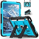 WESOROL CASE for iPad (A16) 11th/10th Generation 11/10.9 Inch 2025/2022 iPad Case 10th Generation with Pencil Holder,Heavy Duty Shockproof Cover for i Pad 11th/10th Gen,Black Blue