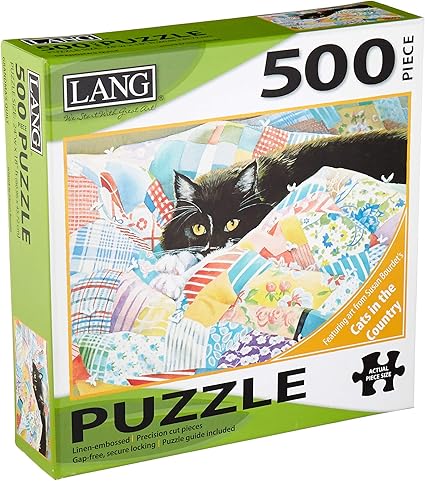 LANG - 500 Piece Puzzle - Grandmas Quilt, Artwork by Susan Bourdet