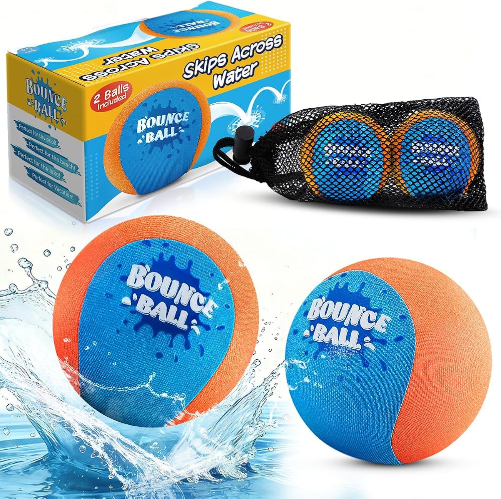 SYHLN 2 Pack Water Bouncy Balls Beach Toy Summer Pool Game