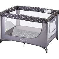 Comfortable Playard,Sturdy Play Yard with Mattress (Grey)