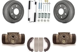 Transit Auto - Rear Brake Drum Shoes Spring And Cylinders Kit For 1992-1999 Chevrolet K1500 With 10" Diameter K8N-100410