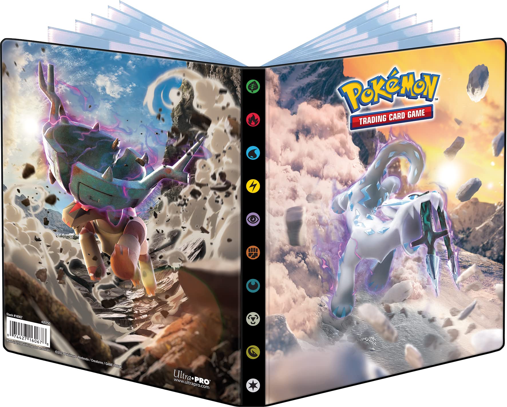 Ultra Pro - Portfolio - Capacity 80 Cards - Pokémon - Scarlet and Purple: Evolution in Paldea (EV02) - Board Games - Card Games - Trading Cards - Ages 6 and Up