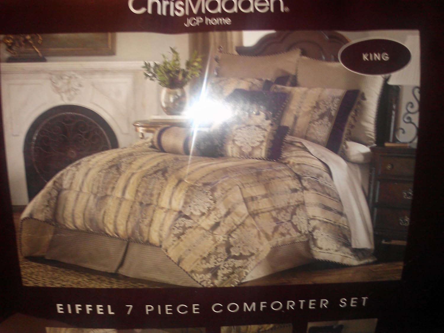 Amazon Com Chris Madden Comforter 4 Piece Set Porcelain Queen