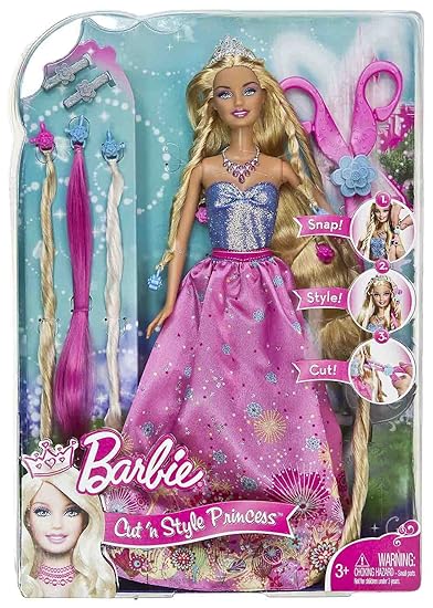 barbie cut n style princess
