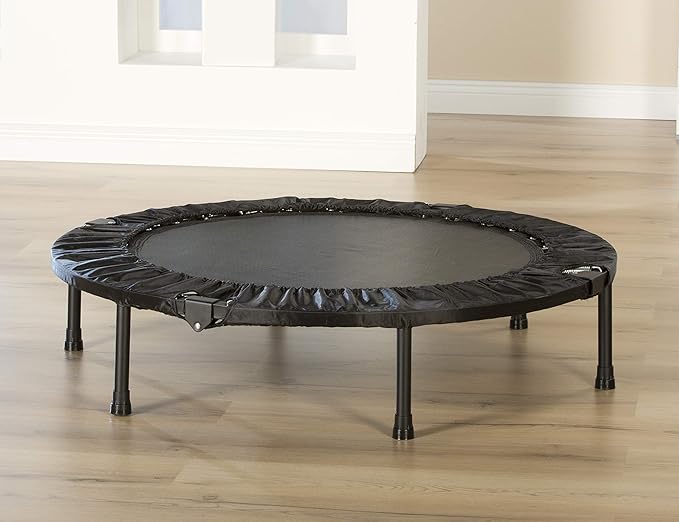 aktivshop Power Trampolin Minitrampolin Fitness-Trampolin Indoor-Trampolin Trampolin ø 102 cm faltbar 100 kg belastbar Stahlf