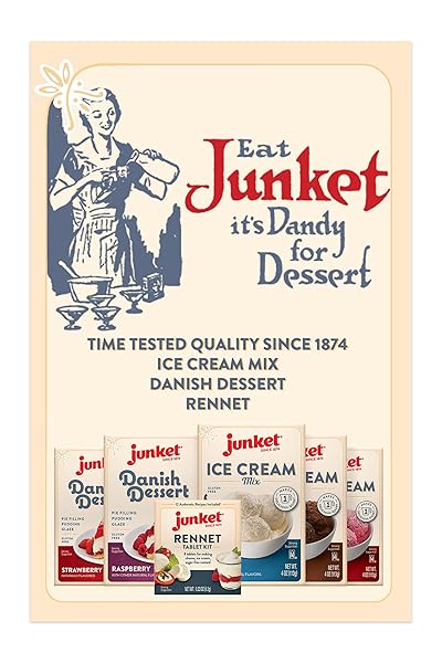 JUNKET ICE CREAM MIX VERY VANILLA, 4 OUNCE (PACK OF 1)