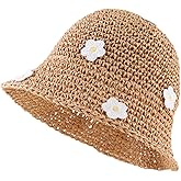 MniJiza Baby Girl Straw Hat Toddler Summer Beach Hat with Lace Bow Infant Girls Sun Hats
