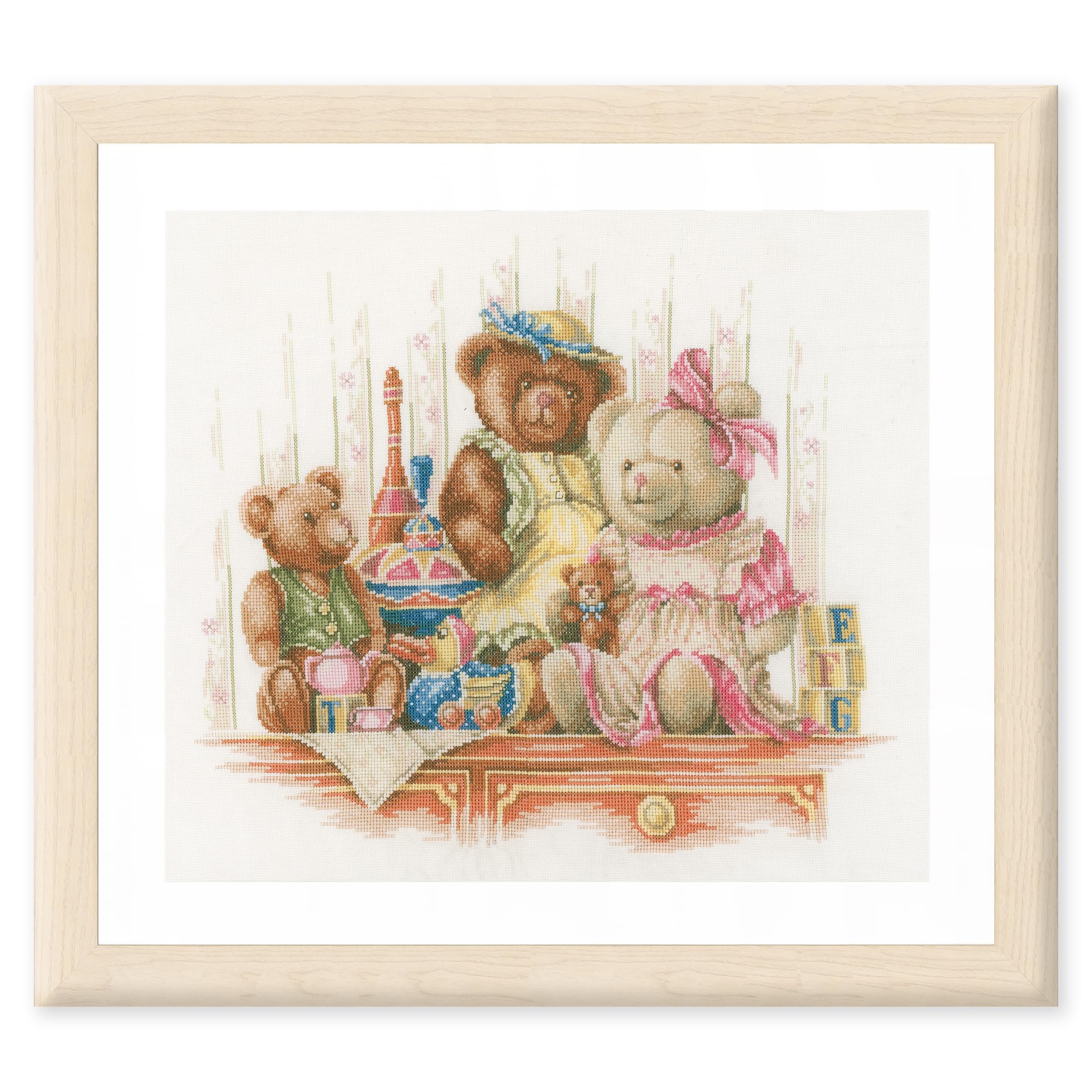 Vervaco Bears and Toys, Aida, Multi, 20.3 x 14.5 x 0.7 cm — image 1