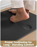 COLOR&GEOMETRY Color G Kitchen Mat 44x150 cm Anti Fatigue Non-Slip Leather view 4