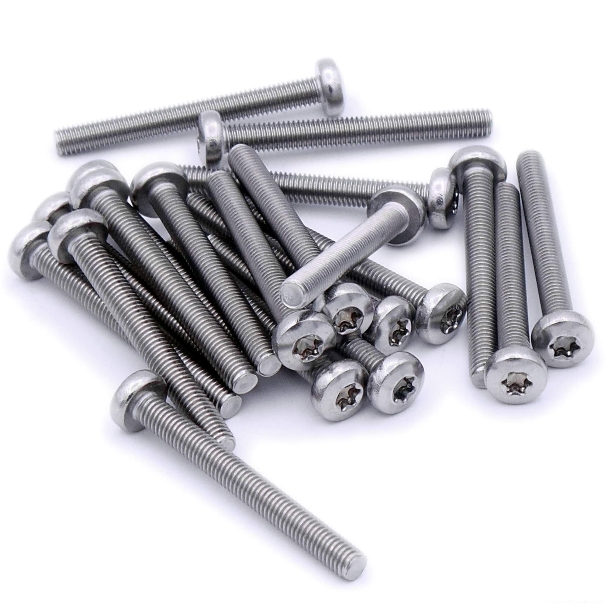 M6 (6mm x 35mm) TX Pan Machine Screw (Bolt) - Stainless Steel (A2) (Pack of 20)