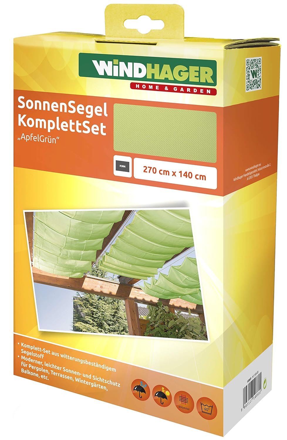 pérgola o Invernadero para la protección Solar Ideal Vela 270 x 140 cm