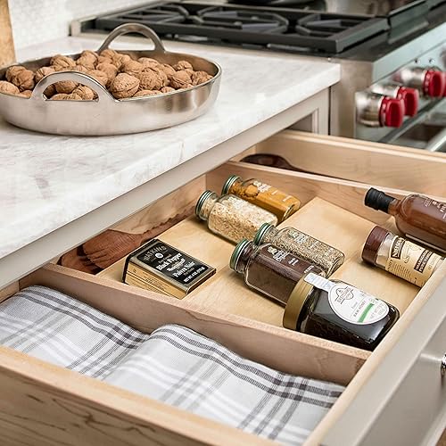 Rev-A-Shelf Tiered Seasoning Organizer for Wooden Kitchen