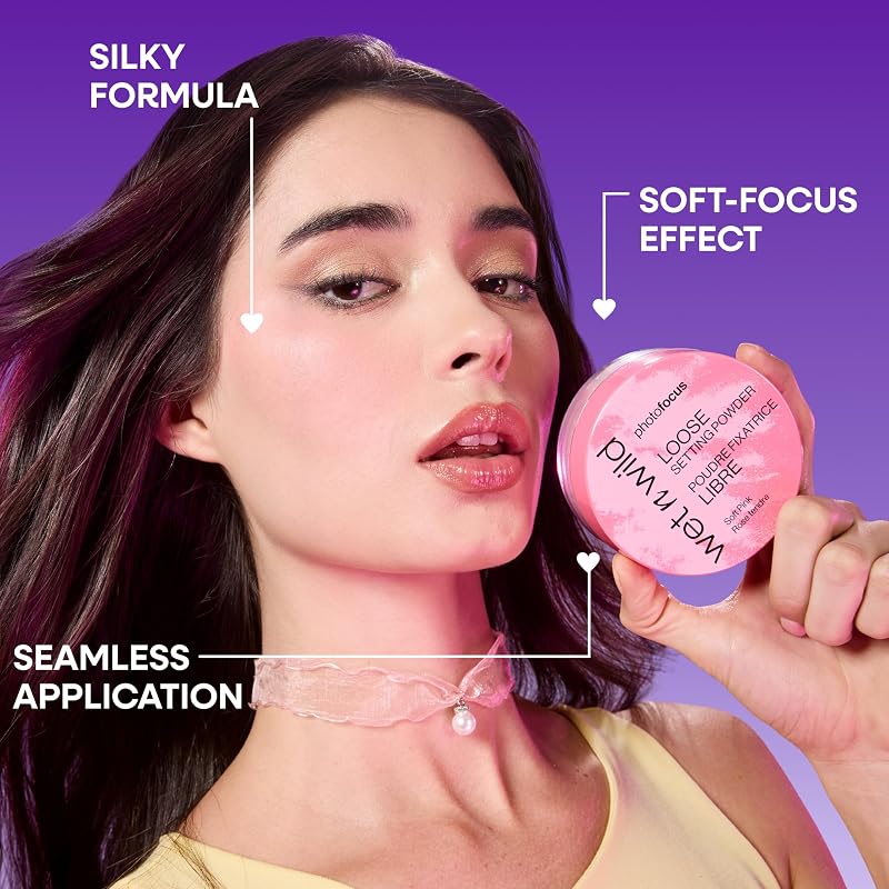 Photo Focus Loose Setting Powder, Cipria Fissante Leggera per Opacizzare, Assorbire Sebo in Eccesso e Fissare il Make-up con Finish Naturale e Setoso, Tonalità Banana, 20g