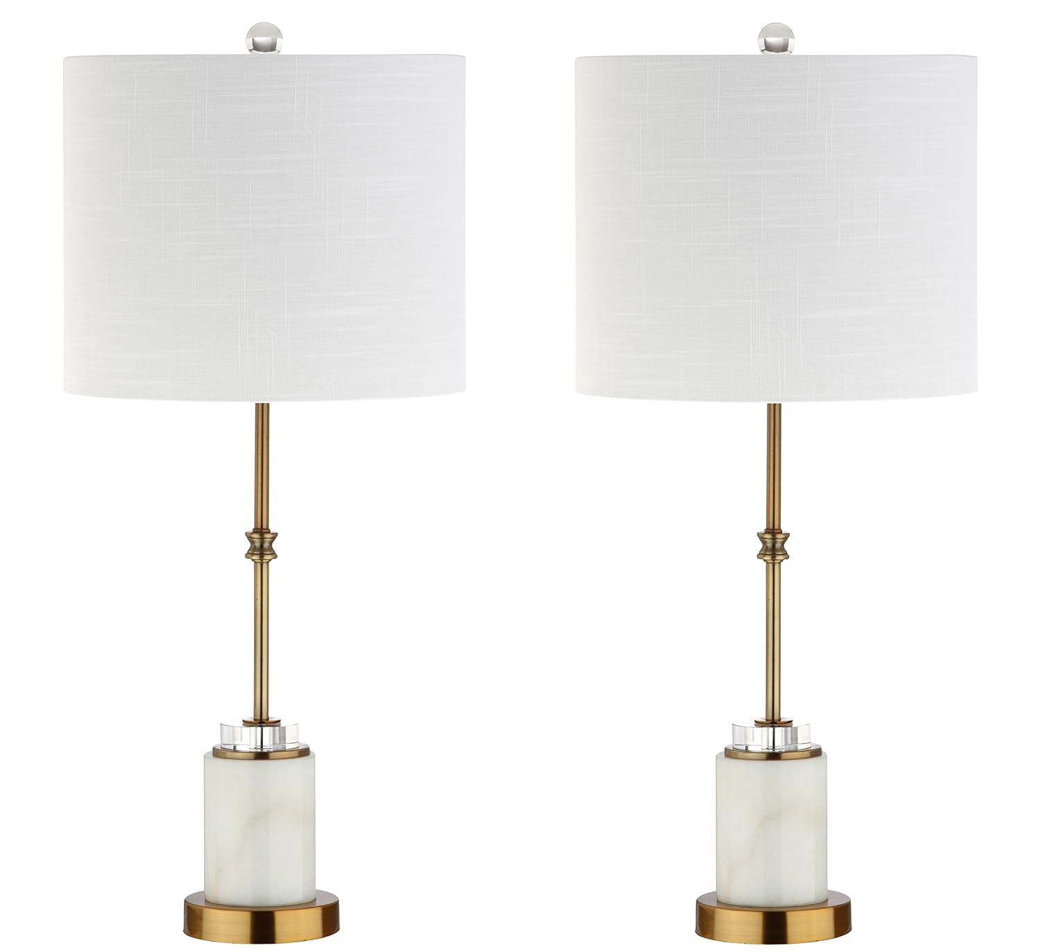 Best table lamps with crystals and marble
