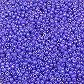 Purple Opaque Miyuki Japanese round rocailles glass seed beads 11/0 Approximately 23 gram 5 inch tube