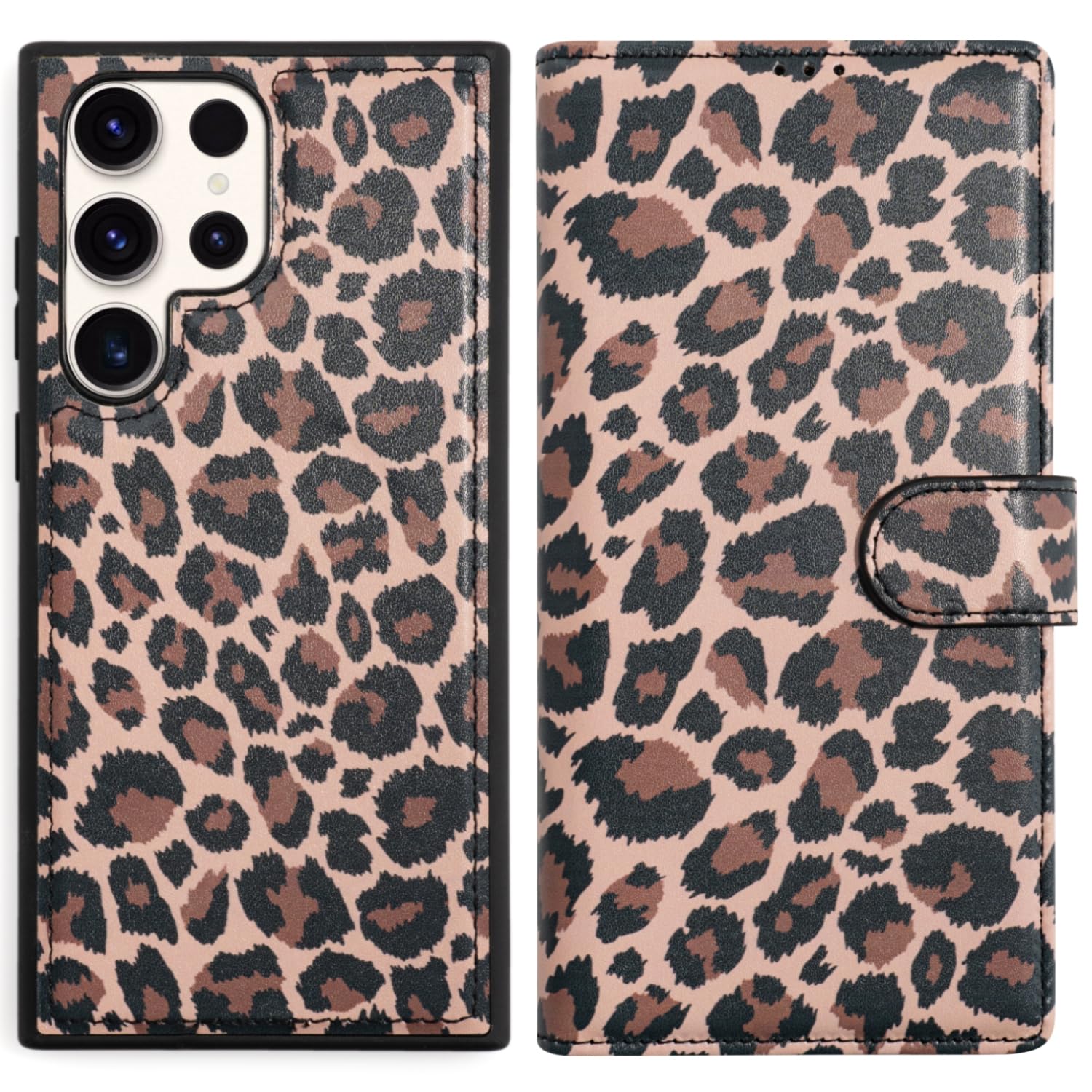 Aazon.co: VANAVAGY Copatible For IPhone 15 Wallet Case,RFID Flip Leather Cover With Wrist - View #3