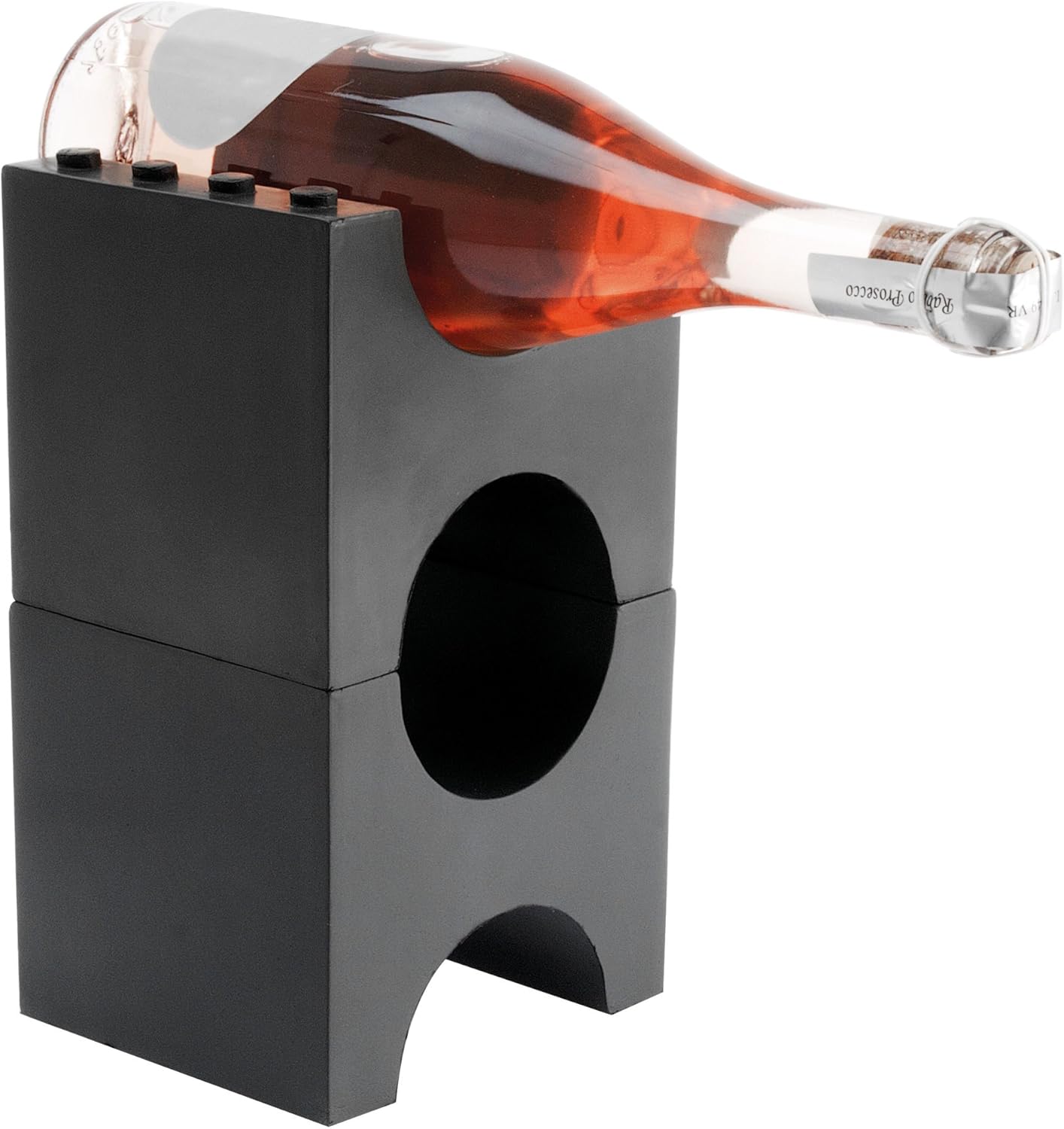 Brick Wine Rack Charcoal Grey Pack of 2 Wine Holder Brick, Modular