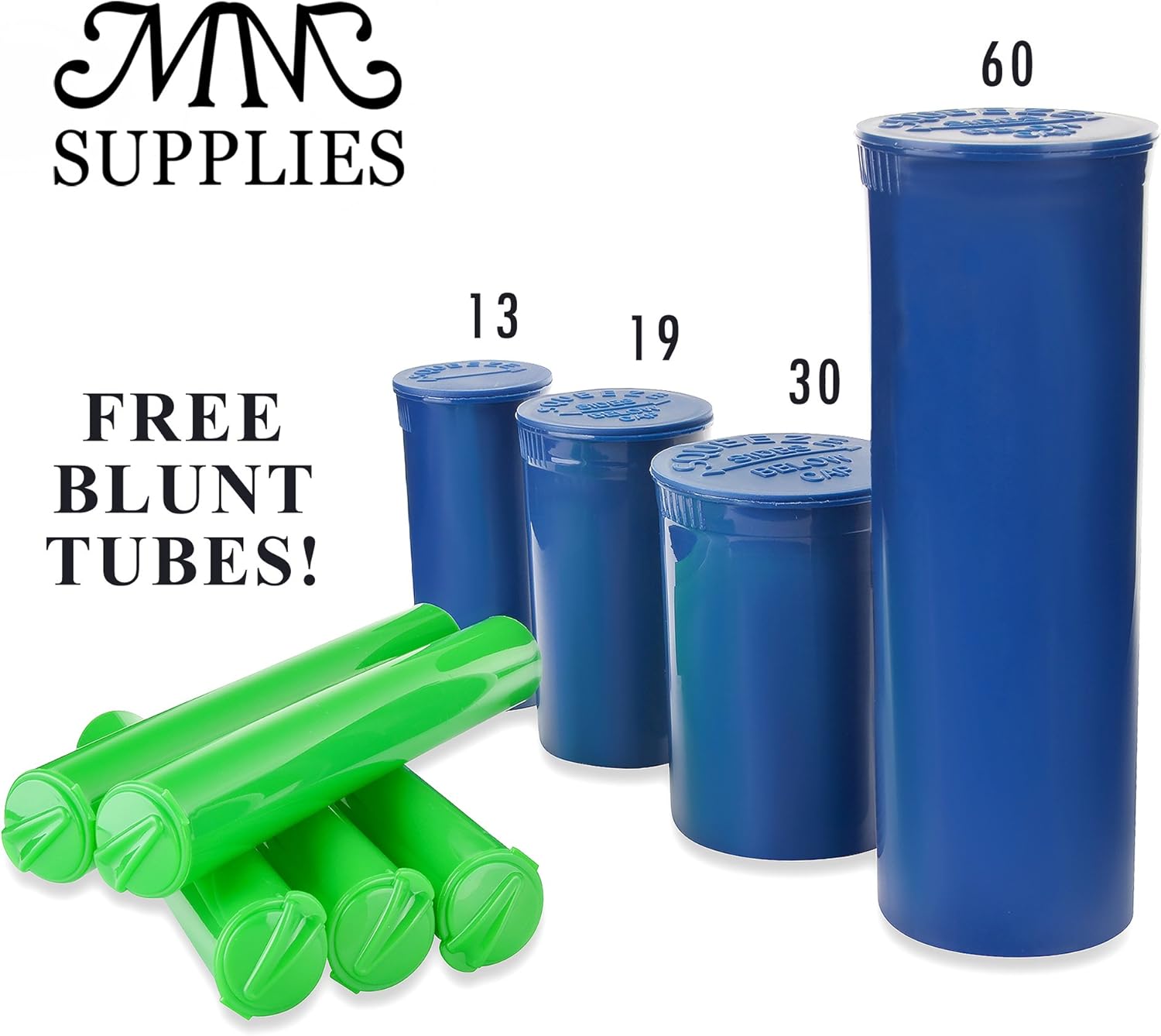 MM SUPPLIES Pop Top Containers Full (75,150,225,315) Cases