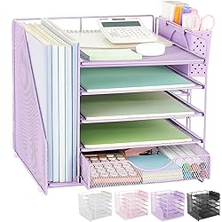 OUTIOE Desk Organizer with Drawer and Pen