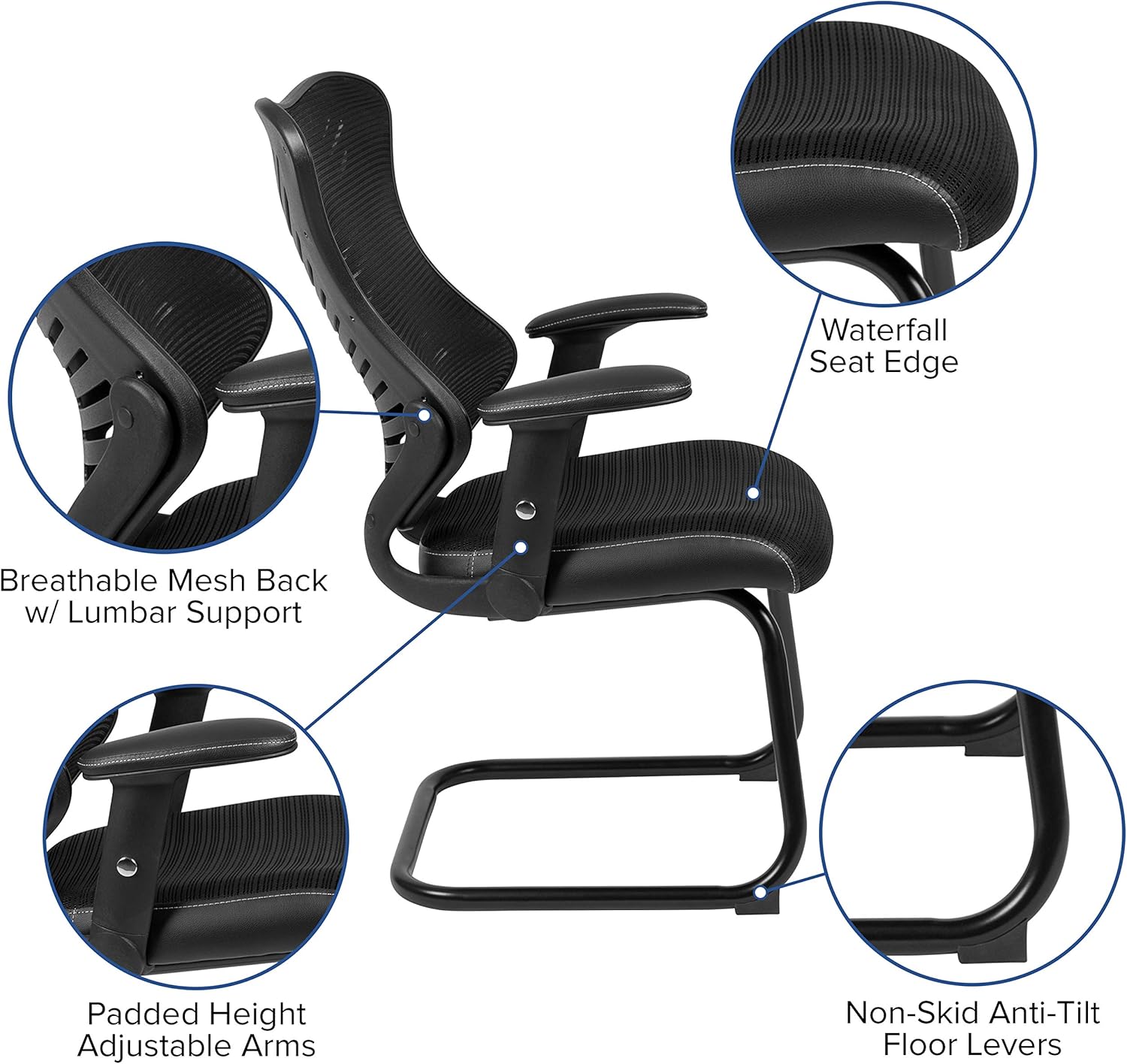 Home Office Furniture BIFMA Certified Flash Furniture High Back