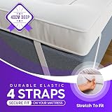 Linens World Mattress Topper Double Bed 10cm Thick 1200GSM 137x190cm view 3