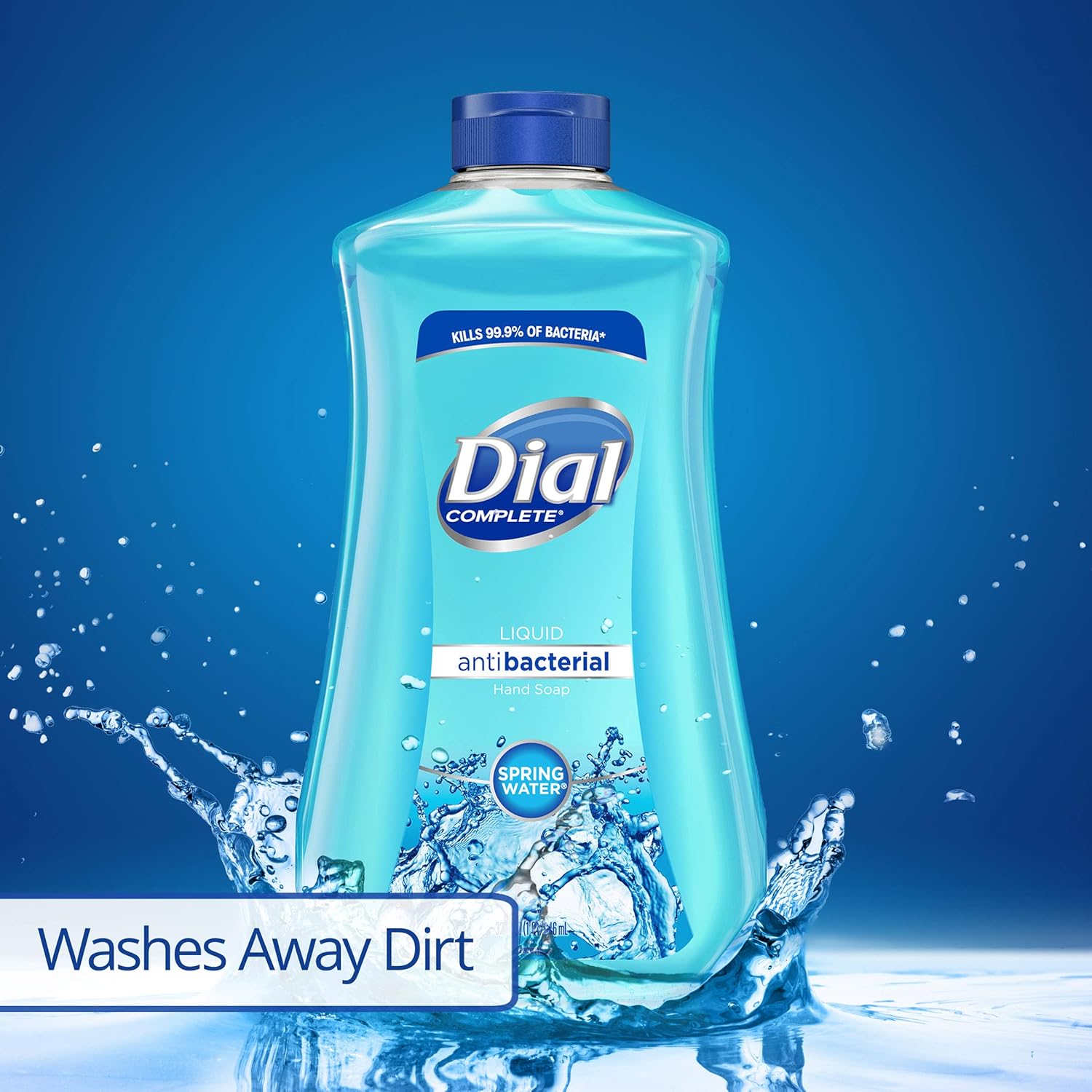 Dial Antibacterial Liquid Hand Soap Refill, Spring Water, 32 Fluid Ounces : Beauty