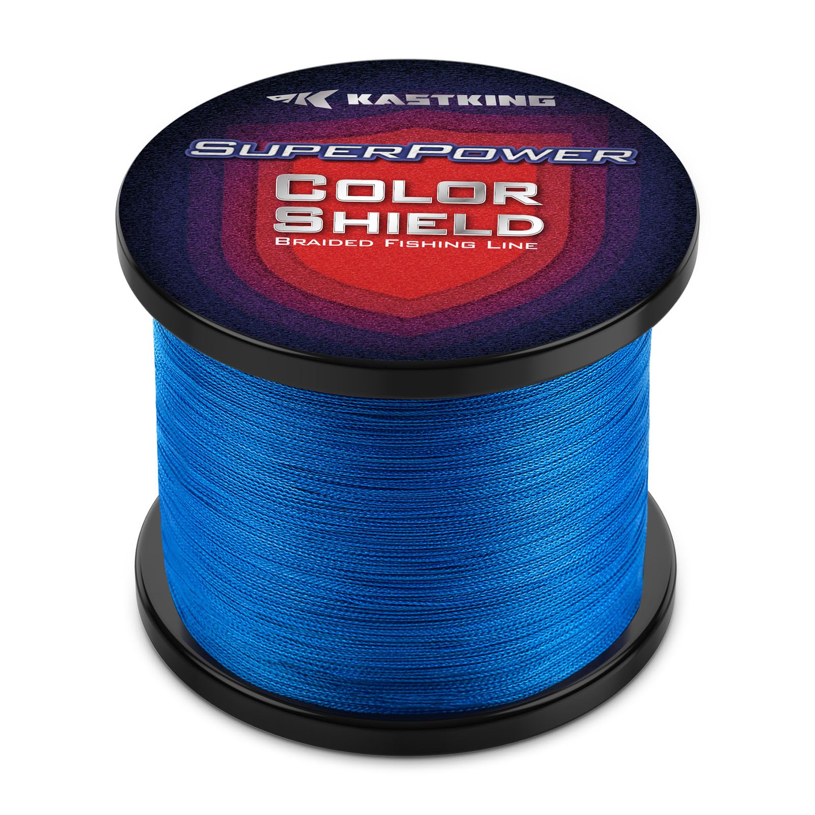 KastKing Superpower ColorShield Braided Fishing Line, Blue, 80LB, 1000Yards, X4 Image