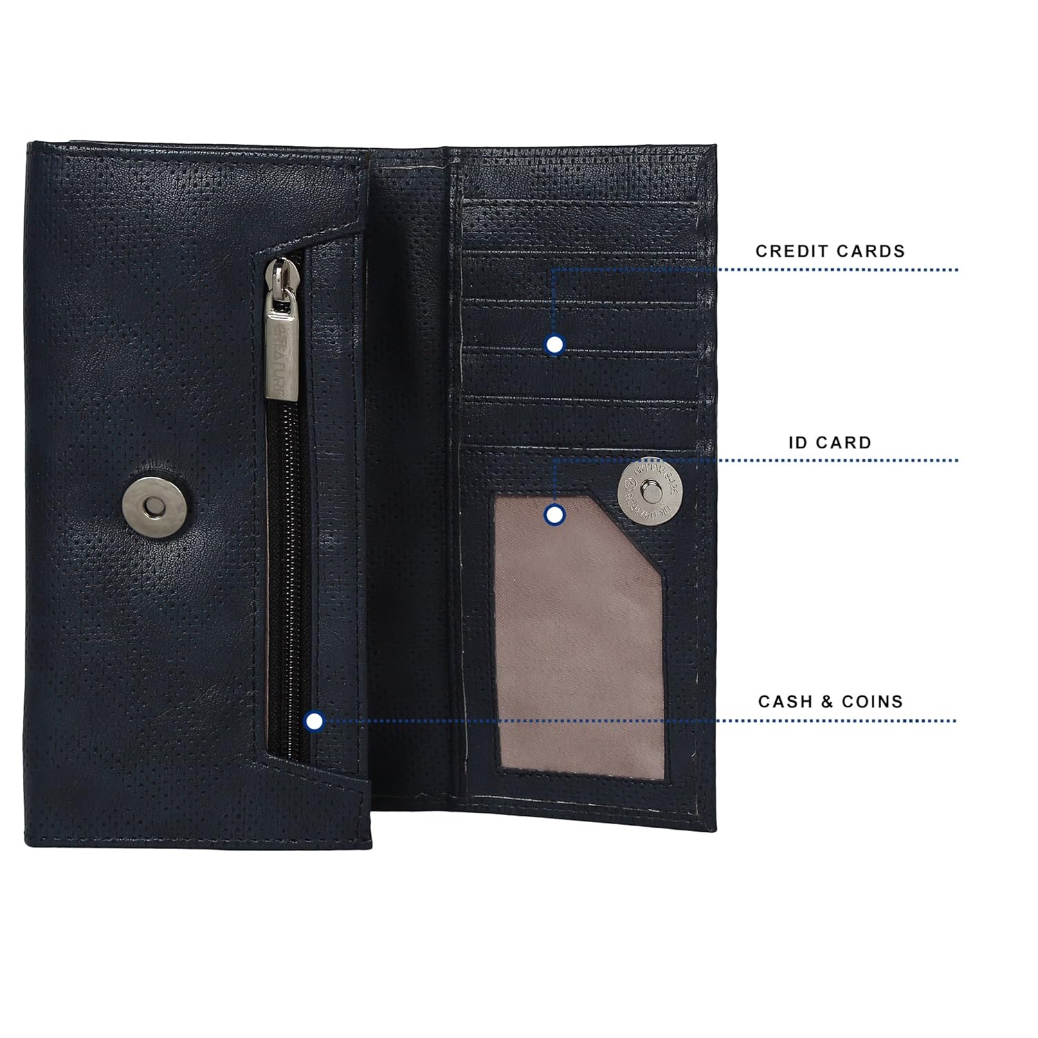 creature handcrafted women's clutch(color-blue||cl-03)