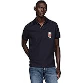 Tommy Hilfiger Mens Short Sleeve Casual Polo Shirts in Regular Fit with Stretch and Vertical Logo Designs