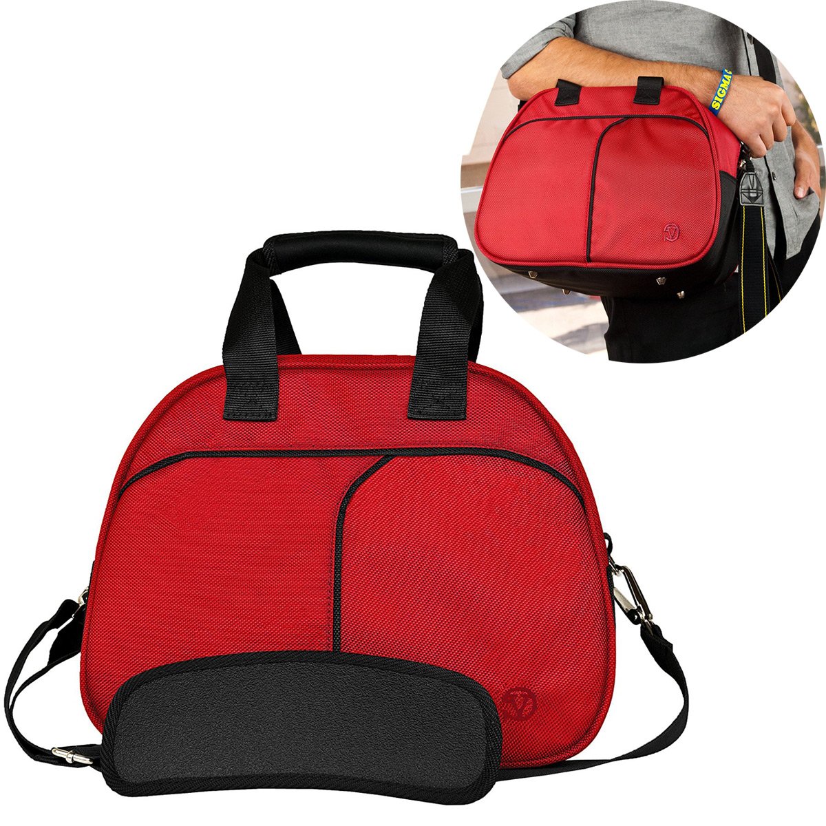 Mediano Nailon cámara réflex digital bolsa de hombro resistente al ...