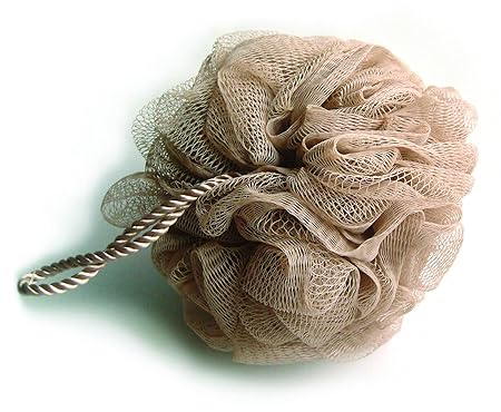 Basicare Mesh Body Sponge, Brown