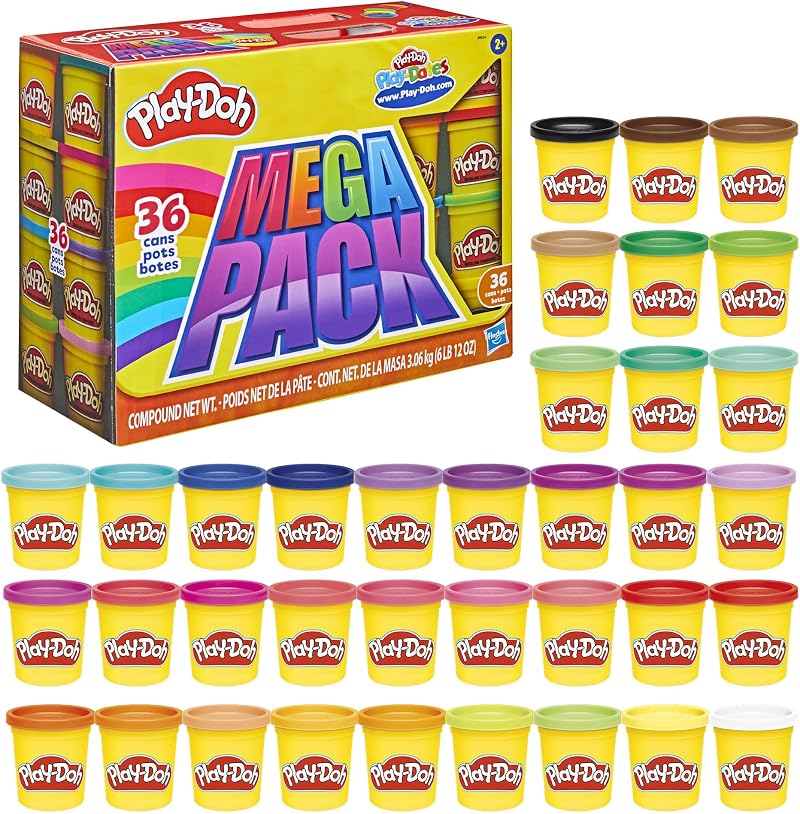 Play-Doh 36-Pack Mega Fun Set Non-Toxic Modelling Clay for Toddlers