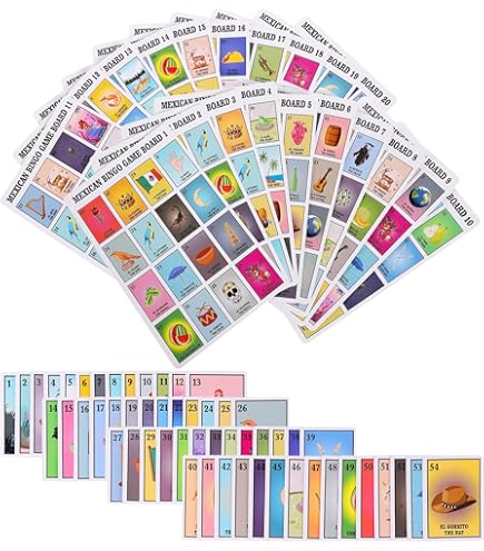 Loteria Baby Shower Game En Español – Bingo-Style Game For 12 Players With 50 Cards