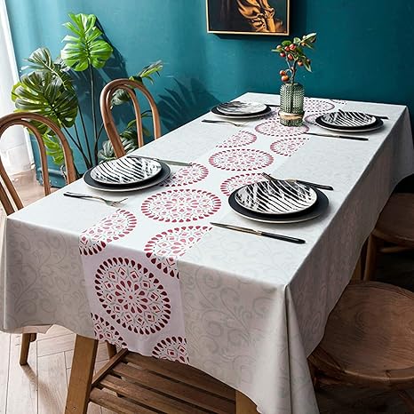 Amazon テーブルクロス 長方形 北欧 テーブルカバー 撥水 防水 防油 Pvc製 おしゃれ 食卓カバー テーブルマット デスクマット 耐熱 110 110 滑り止め 食卓飾り シワになりにくい ピクニックマット テーブルシート デザイン 水拭きできる テーブルクロス オンライン通販