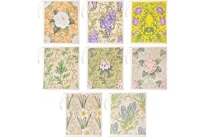 8 Pack Swedish Dishcloths for Kitchen - Geometry Dish Cloths - Absorbent Kitchen Towels - German Cellulose Swedish Dish Cloth