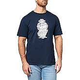 KARL LAGERFELD Mens Crewneck Short Sleeve Karl Armour Graphic Relaxed Fit T-Shirt