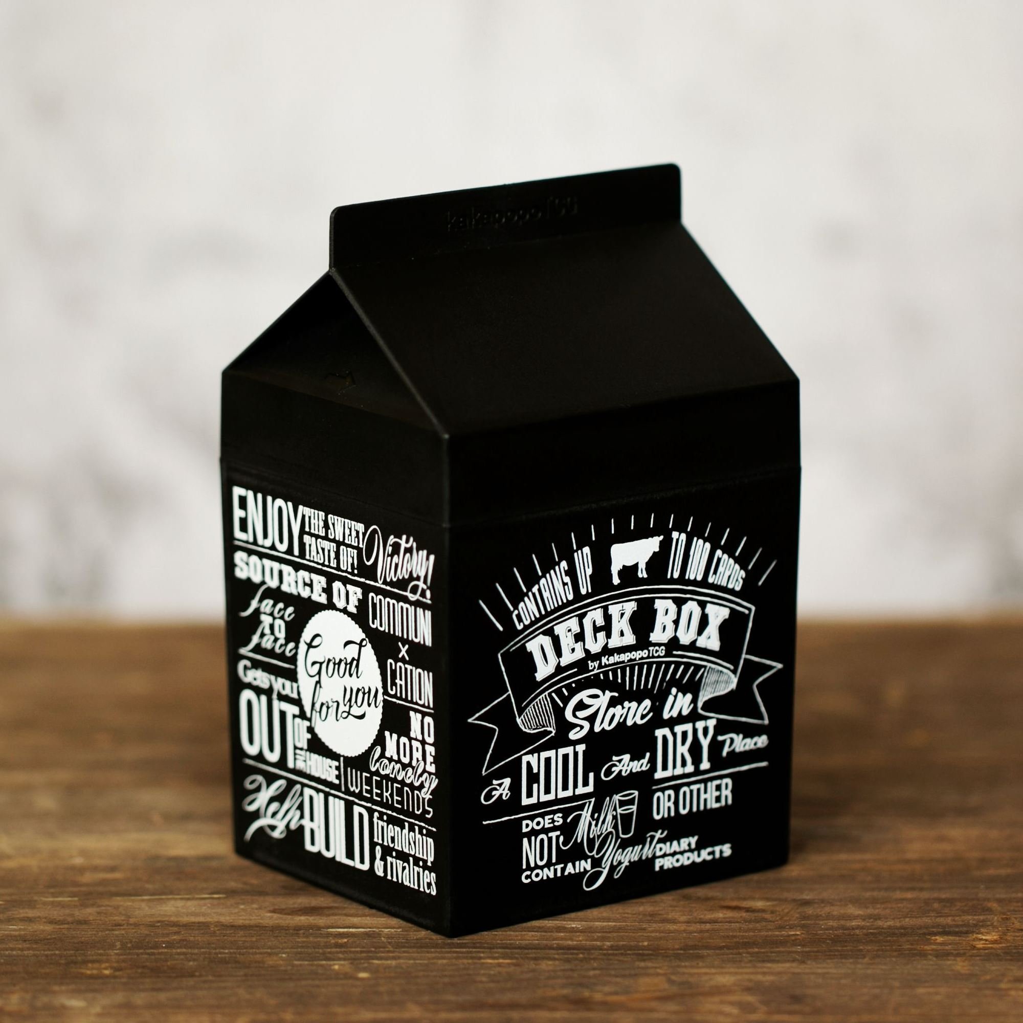 KakapopoTCG The Deck-fast (Black): Deck Box, Dice Box for Trading Card Games such as MTG Magic YGO PTCG FaB and other TCGs and DND Spell Cards