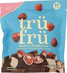 Tru Fru, White & Milk Chocolate Raspberries, 8 Ounce