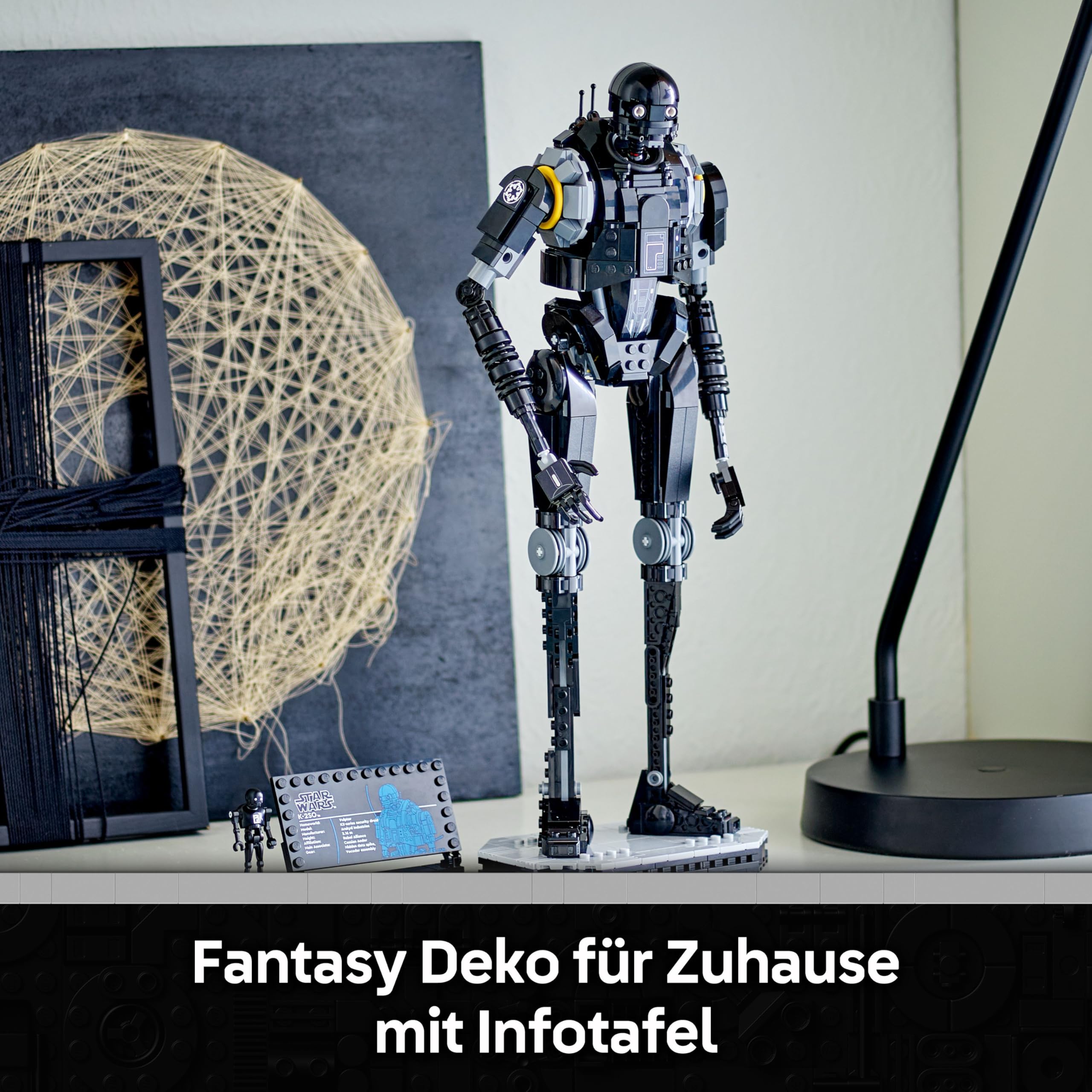 LEGO Star Wars 75434 Sicherheitsdroide K-2SO Spielzeug - Figur zum Bauen & Ausstellen, Sammler-Modell mit Infotafel – Geschenk für Jungen, Mädchen ab 10 Jahre und Erwachsene Andor-Fans 6