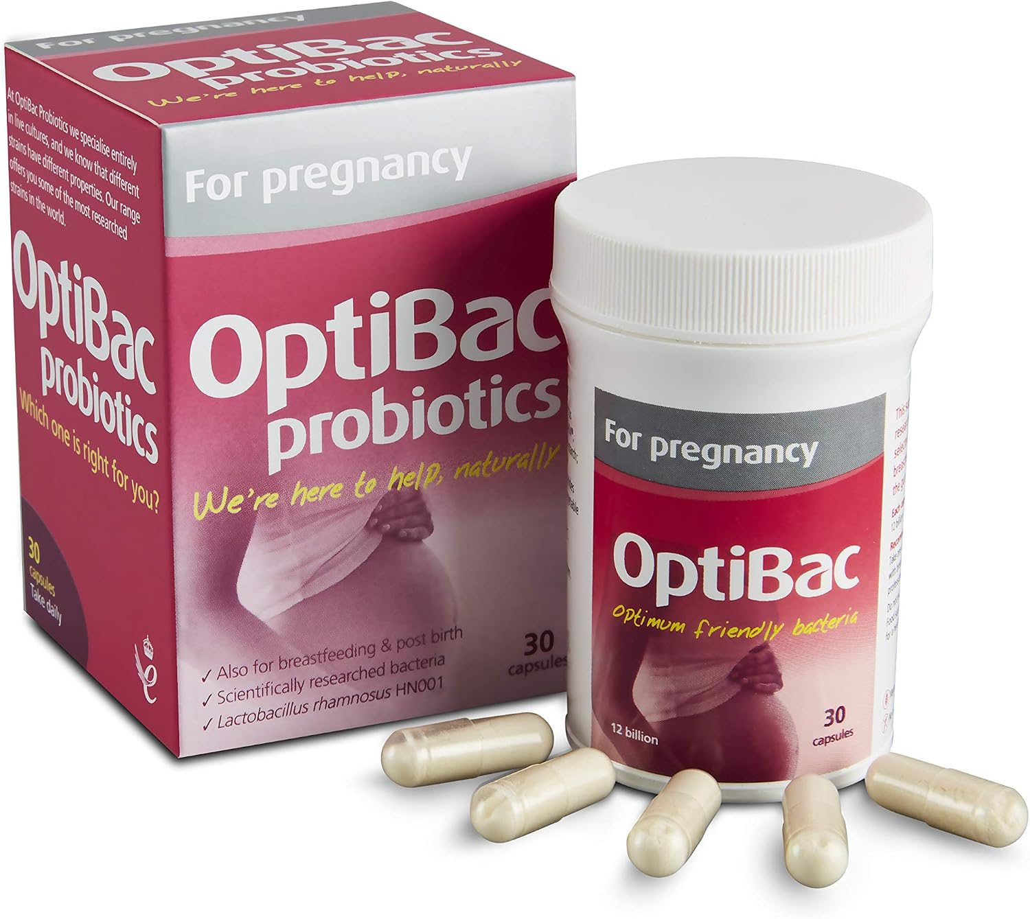 Optibac Probiotics Pregnancy, Most Researched Pregnancy Probiotics, Also for Breastfeeding & Post Birth